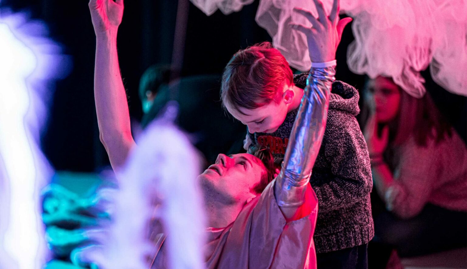 The performance “Fields of Tender” - part of Dans Baby Dans Festival 2023 at the dance theater Bora Bora.
